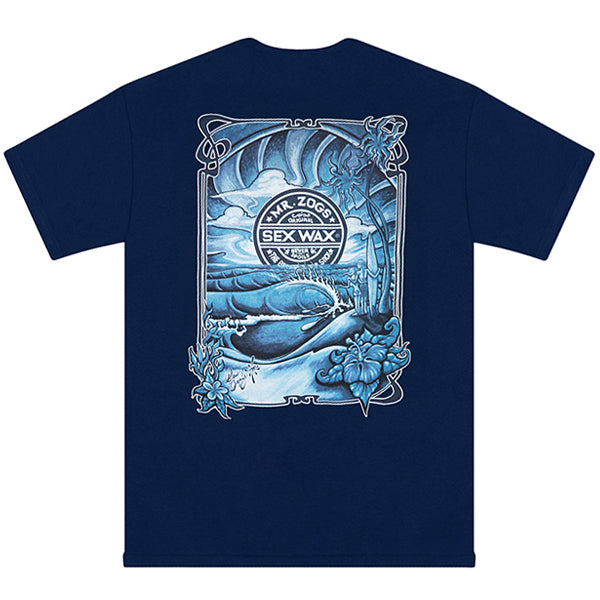 Sexwax Sunrise Men's Short Sleeve Navy Small